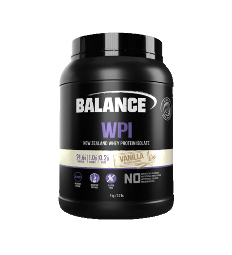 Balance WPI Isolate Protein Powder 1kg vanilla.
