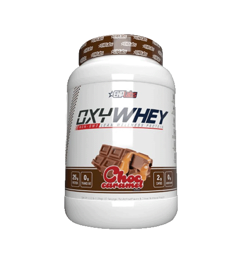EHP Labs Oxywhey Protein powder 2lb Choc caramel Flavor.