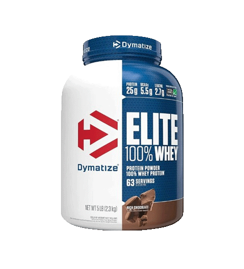 Dymatize Elite 100% Whey Protein Powder 5lb Rich Chocolate.