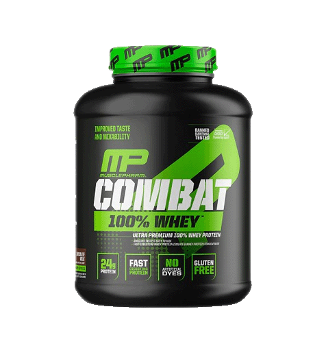 MusclePharm Combat 100% Whey Protein Powder 5lb Chocolate Milkshake.