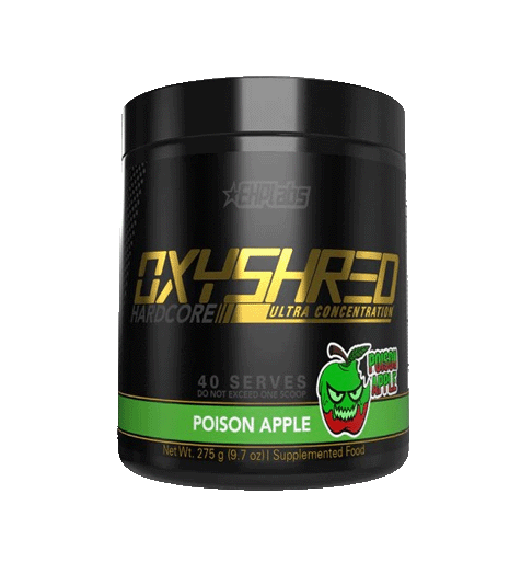 OxyShred Hardcore Ultra Concentration Fat Burner Poison Apple.