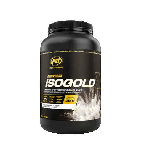 PVL Gold Series Iso Gold Protein 2lb vanilla flavor.