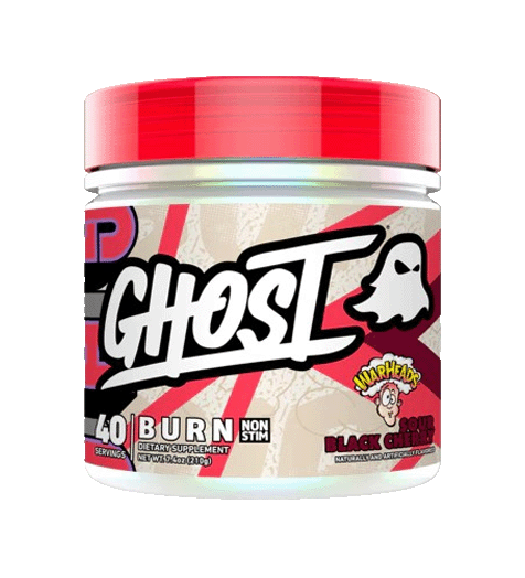 Ghost Burn Non-Stim 40 Serves NZ – Caffeine-Free Fat Burner Powder Sour Black Cherry.