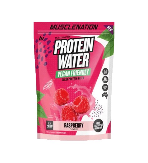 Muscle Nation Plant Protein Water (16 Serves) Raspberry Favour.