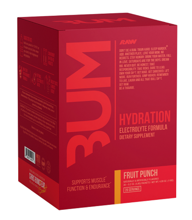 CBUM Hydration Electrolyte Formula – 20 Serves fruit punch.