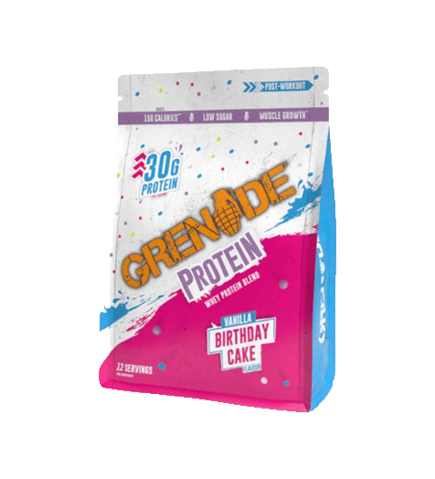 Grenade Protein Powder 480g vanilla birthday cake - FitVibes