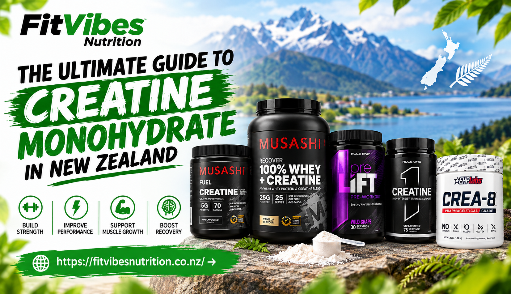 Creatine Monohydrate NZ: Benefits, Dosage, Timing & How to Choose