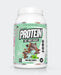 Muscle Nation 100% Whey Protein Isolate choc mint cookies flavor.