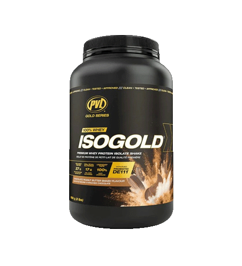 PVL Gold Series Iso Gold Protein 2lb chocolate peanut butter flavor. 