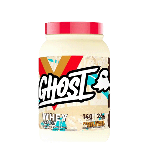 Ghost Whey Protein Powder 2lb Peanut Butter Cereal Milk Flavor.