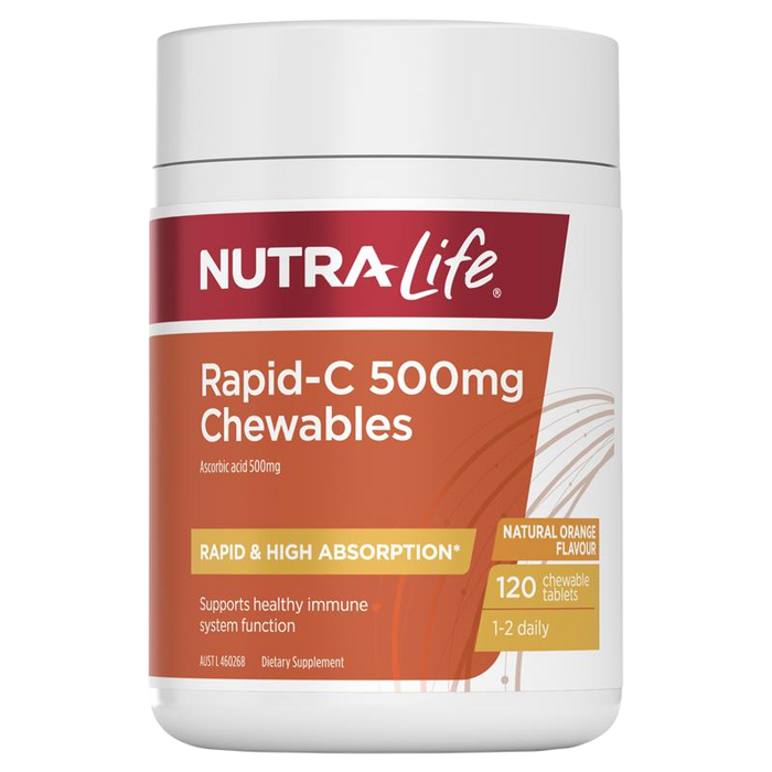 Nutra-Life Rapid-C 500mg Chewable Tablets