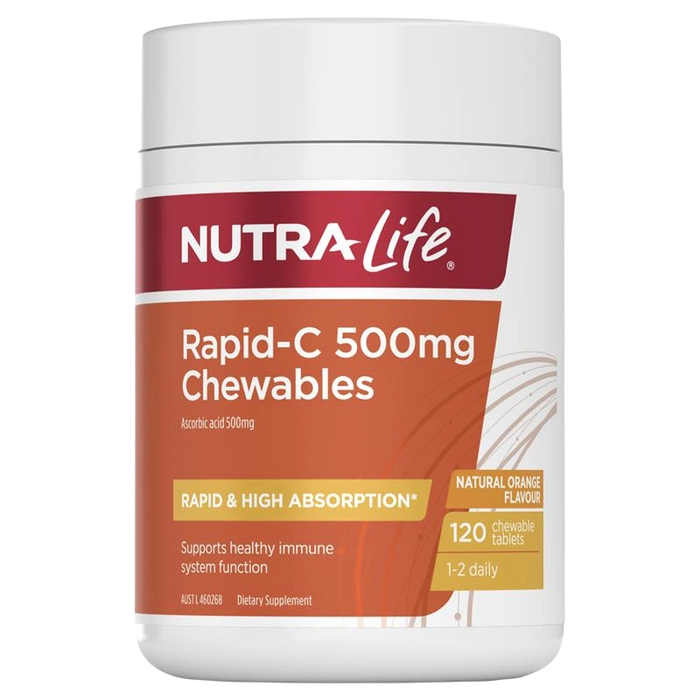 Nutra-Life Rapid-C 500mg Chewable Tablets