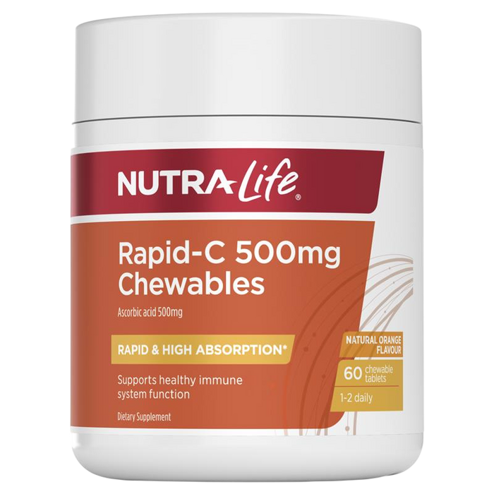 Nutra-Life Rapid-C 500mg Chewable Tablets