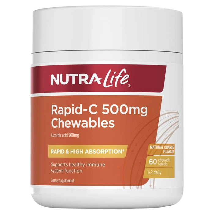 Nutra-Life Rapid-C 500mg Chewable Tablets