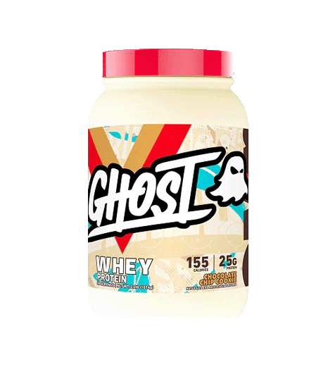 Ghost Whey Protein Powder 2lb Chocolate Chip Cookie Flavor.