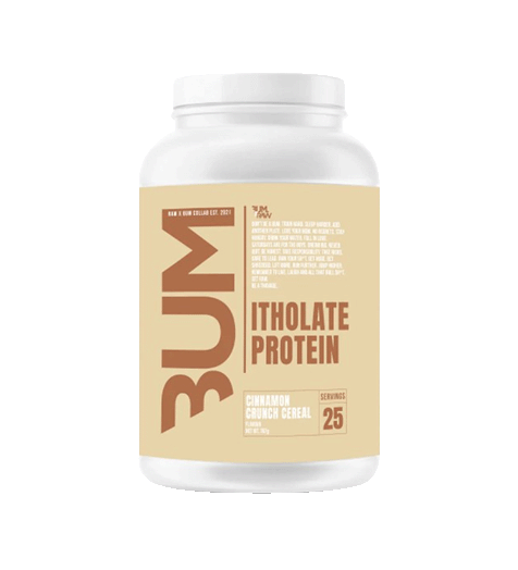 CBUM Itholate Protein 2lb cinnamon crunch cereal flavor.