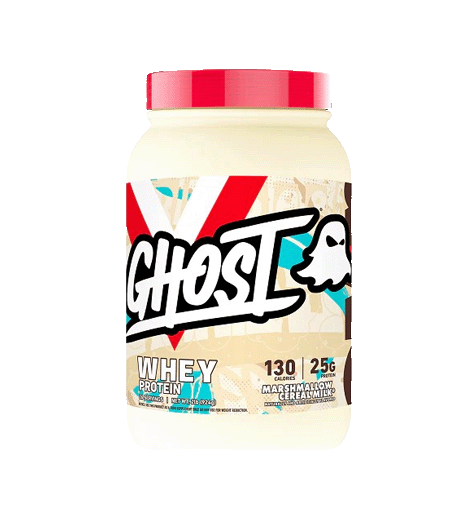 Ghost Whey Protein Powder 2lb Marshmallow Cereal Milk Flavor.