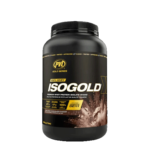 PVL Gold Series Iso Gold Protein 2lb chocolate flavor. 