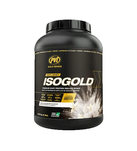 PVL Gold Series Iso Gold Protein 5lb vanilla flavor. 