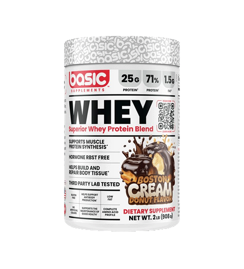 Basic Supplements Basic Whey 2lb boston cream donut flavour.