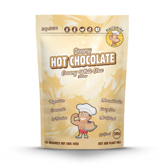 Macro Mike 20 serves Hot Chocolate White Chocolate Flavour - FitVibes Nutrition