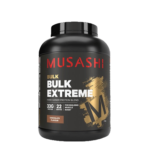 Musashi Bulk Extreme Protein Powder 2kg chocolate.