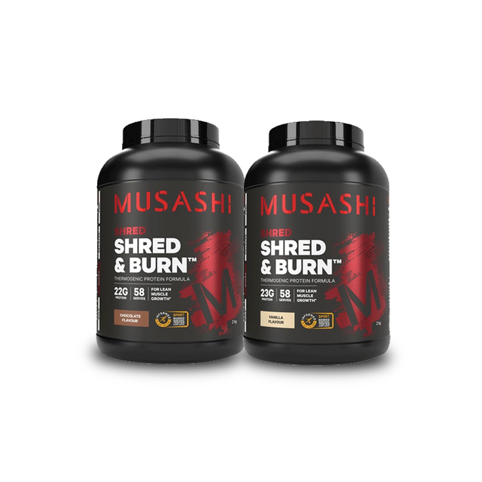 Musashi Shred and Burn Protein Double Combo
