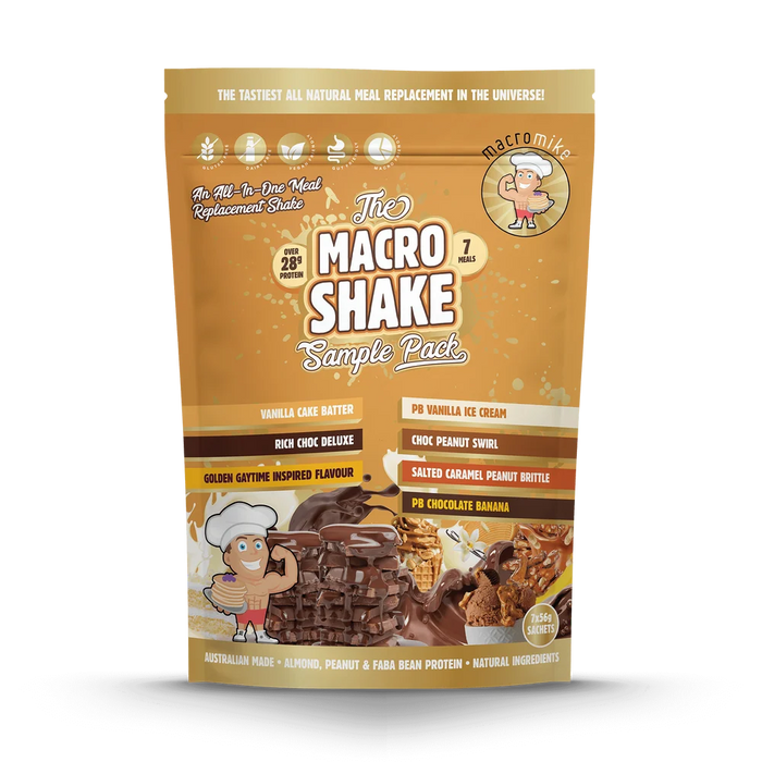 Macro Mike Macro Shake 560g Sample Pack - FitVibes Nutrition