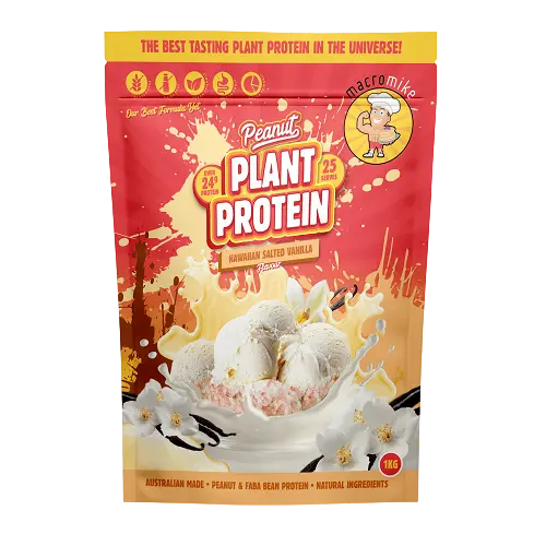 Macro Mike Peanut Plant Protein 25 Serves Salted Vanilla Flavour - FitVibes Nutrition