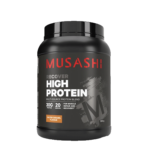 Musashi High Protein Powder 900g Salted Caramel.