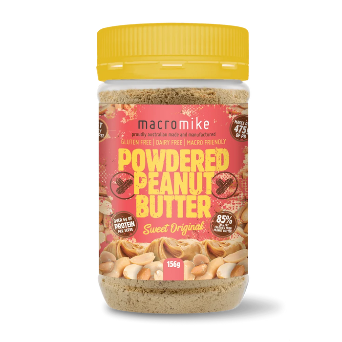 Macro Mike Powdered Peanut Butter 156g Salted Original Flavour - FitVibes Nutrition
