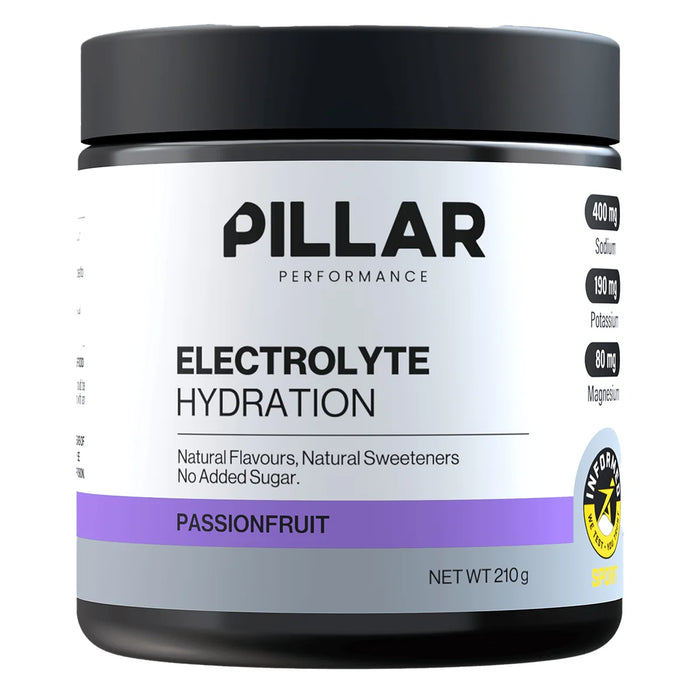 Pillar Performance Electrolyte Hydration 210g Passion Fruit Falvour - FitVibes Nutrition