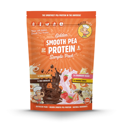 Macro Mike Smooth Pea Protein 8 Serves Sample Pack - FitVibes Nutrition