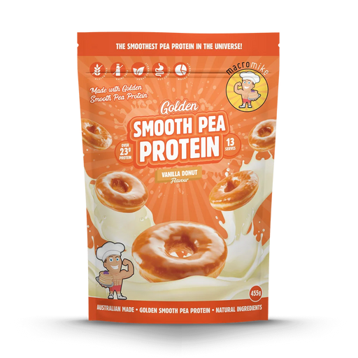 Macro Mike Smooth Pea Protein 13 Serves Vanilla Donut Flavour - FitVibes Nutrition