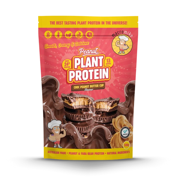 Macro Mike Peanut Plant Protein 13 Serves Choc Peanut Butter Cup Flavour - FitVibes Nutrition