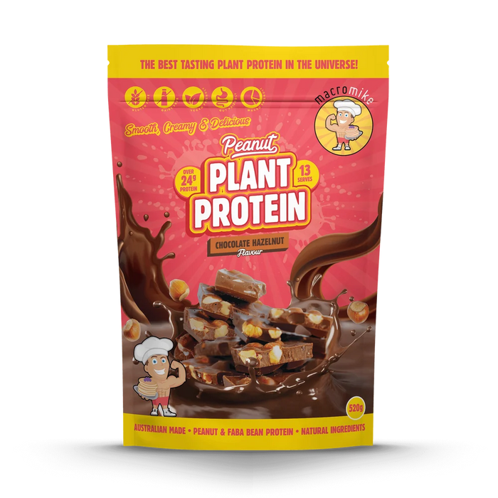 Macro Mike Peanut Plant Protein 13 Serves Chocolate Hazelnut Flavour - FitVibes Nutrition