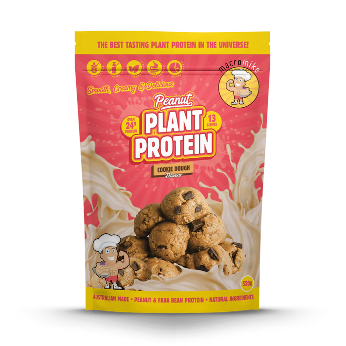 Macro Mike Peanut Plant Protein 13 Serves Cookie Dough Flavour - FitVibes Nutrition