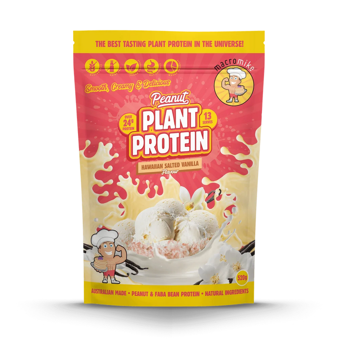 Macro Mike Peanut Plant Protein 13 Serves Salted Vanilla Flavour - FitVibes Nutrition