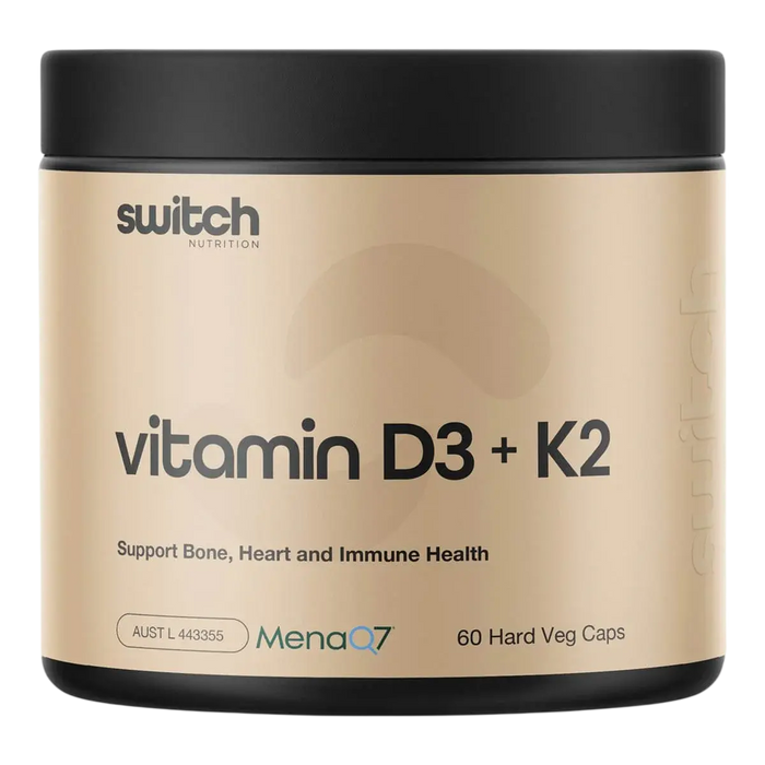 Switch Nutrition Vitamin D3 + K2 Capsules