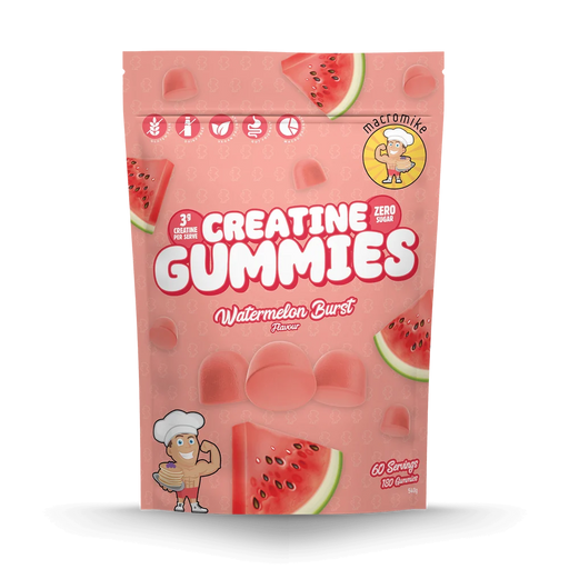Macro Mike Creatine Gummies 60 Serves Watermelon Burst Flavour - FitVibes Nutrition
