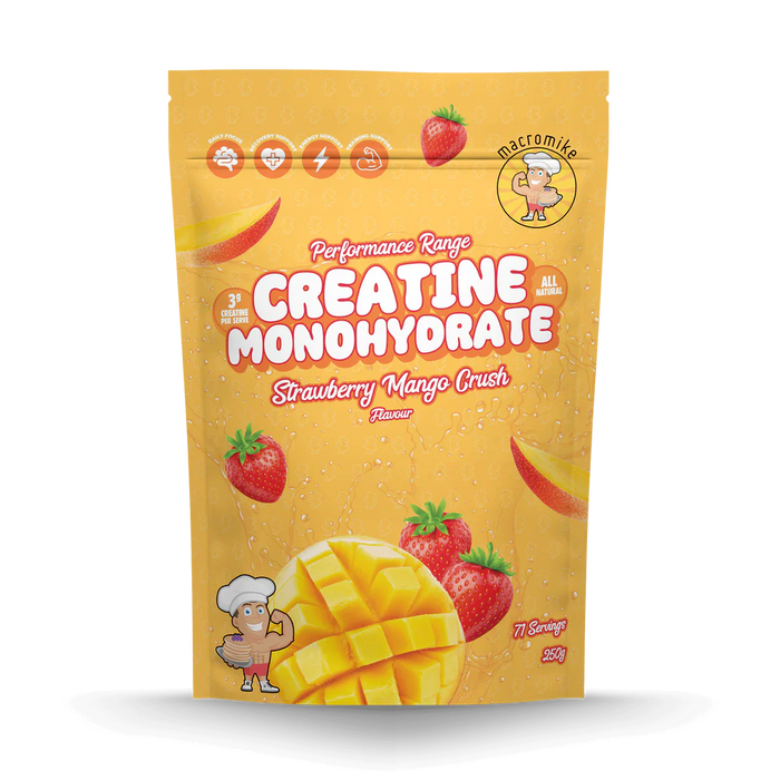 Macro Mike Creatine Monohydrate 71 Serves Strawberry Mango Crush Flavour - FitVibes Nutrition