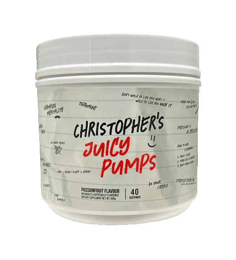 CBUM Christopher’s Juicy Pumps 40 serves Passion Fruit Flavour.