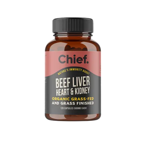 Chief Organic Beef Liver, Heart + Kidney – Immunity Boost