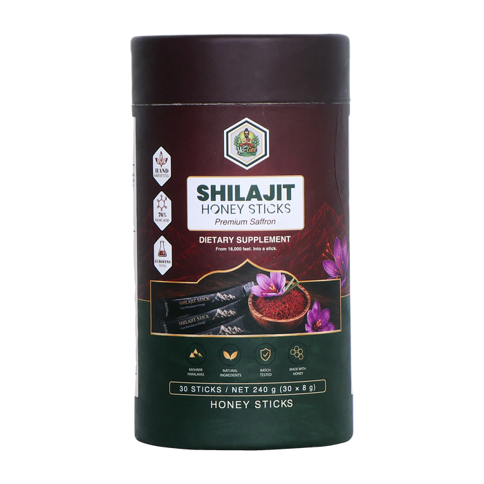 GEN YO-GEE Shilajit Honey Stick – Saffron (30 Sticks)