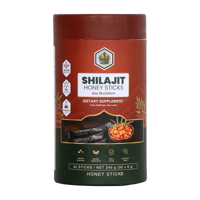 GEN YO-GEE Shilajit Honey Stick – Sea Buckthorn (30 Sticks)