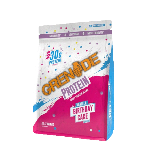 Grenade Protein Powder 2kg Vanilla Birthday Cake - FitVibes