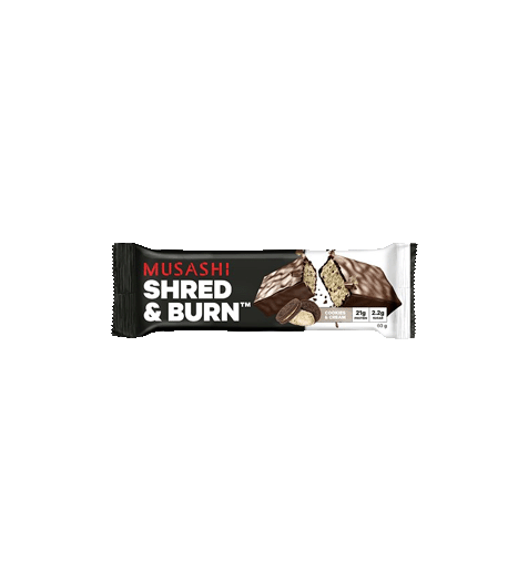 Musashi shred and burn bar cookies and cream.