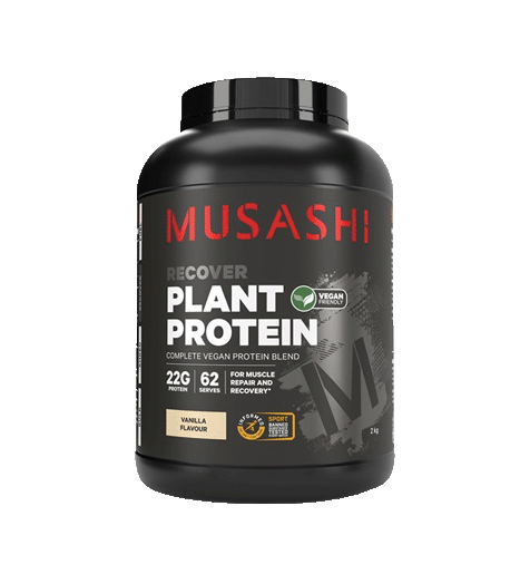 Musashi Plant Protein 2kg Vanilla Flavour.