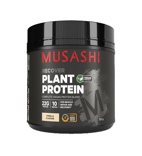 Musashi Plant Protein 320G Vanilla Flavour.