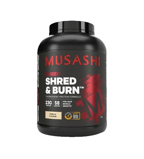 Musashi Shred & Burn Protein Powder